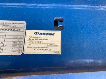 Krone SD /2013/ curtain side semi trailer (69)