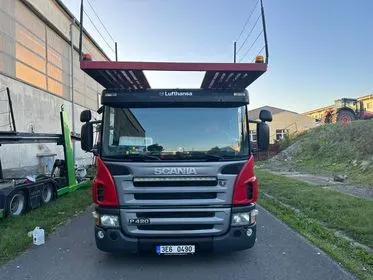 Scania P 420 LB 4X2 + RIMO PL4/2006/ Autotransporter  (2)