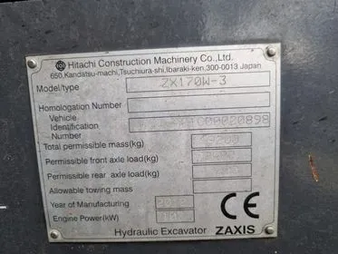 Hitachi Zaxis 170 W/ 2012/ 14091 mth  (26)