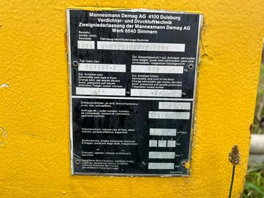 Kompresor  Mannesmann DEMAG AG 4100  DUISBURG  (6)