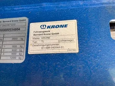 Krone SD 2012/ curtain side semi trailer  (52)