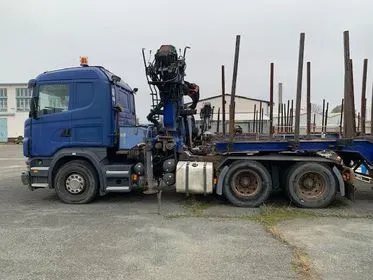 SCANIA R420 + přívěs na přepravu dřeva / 2008 / 720 000 km (12)