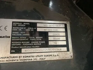 Komatsu WB 97 S-5/2008 / 9170 mth   (17)