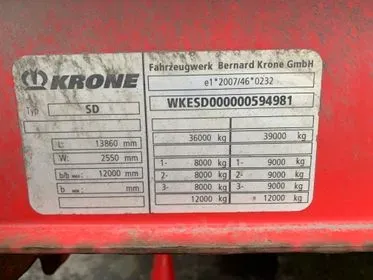 Krone SD Flatbed semi-trailer/ 2013 (17)