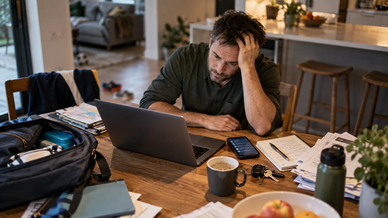 Everyday demands piling up during burnout and reduced capacity