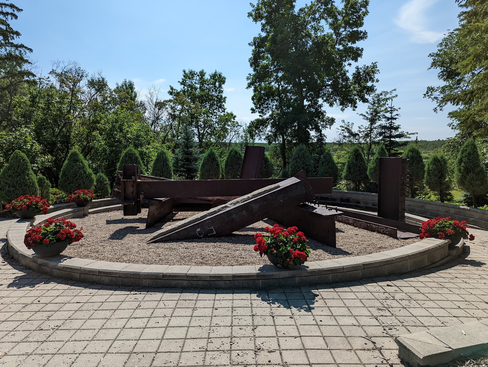 9/11 Memorial cemetery grounds and headstones