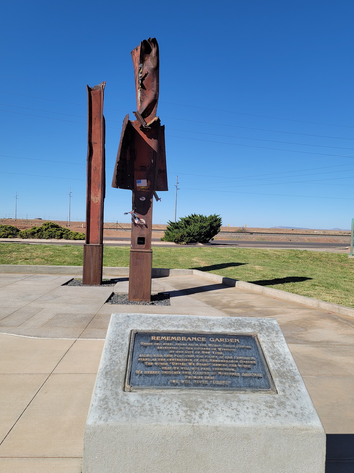 9-11 Memorial cemetery grounds and headstones