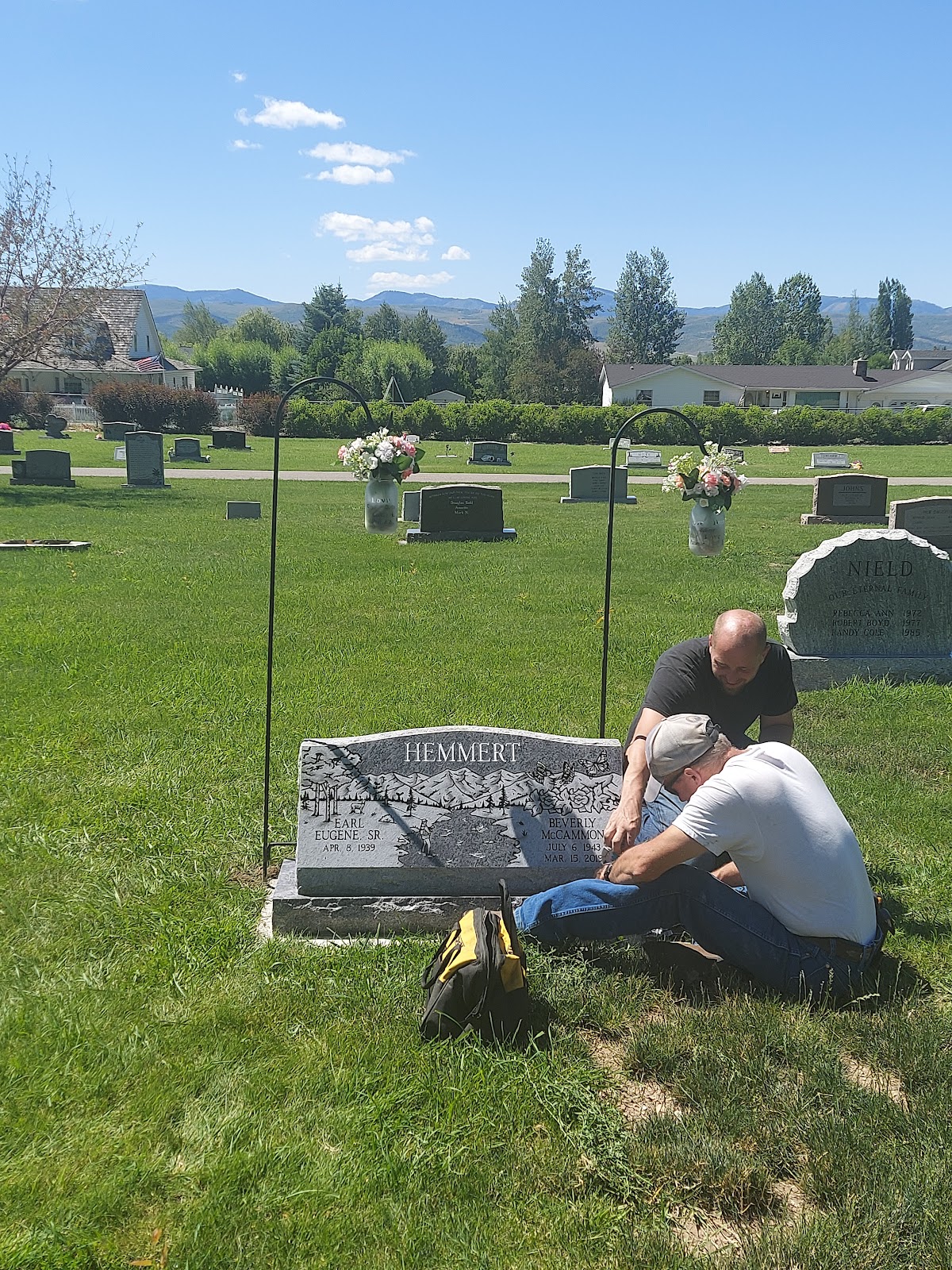 Afton Cemetery cemetery grounds and headstones