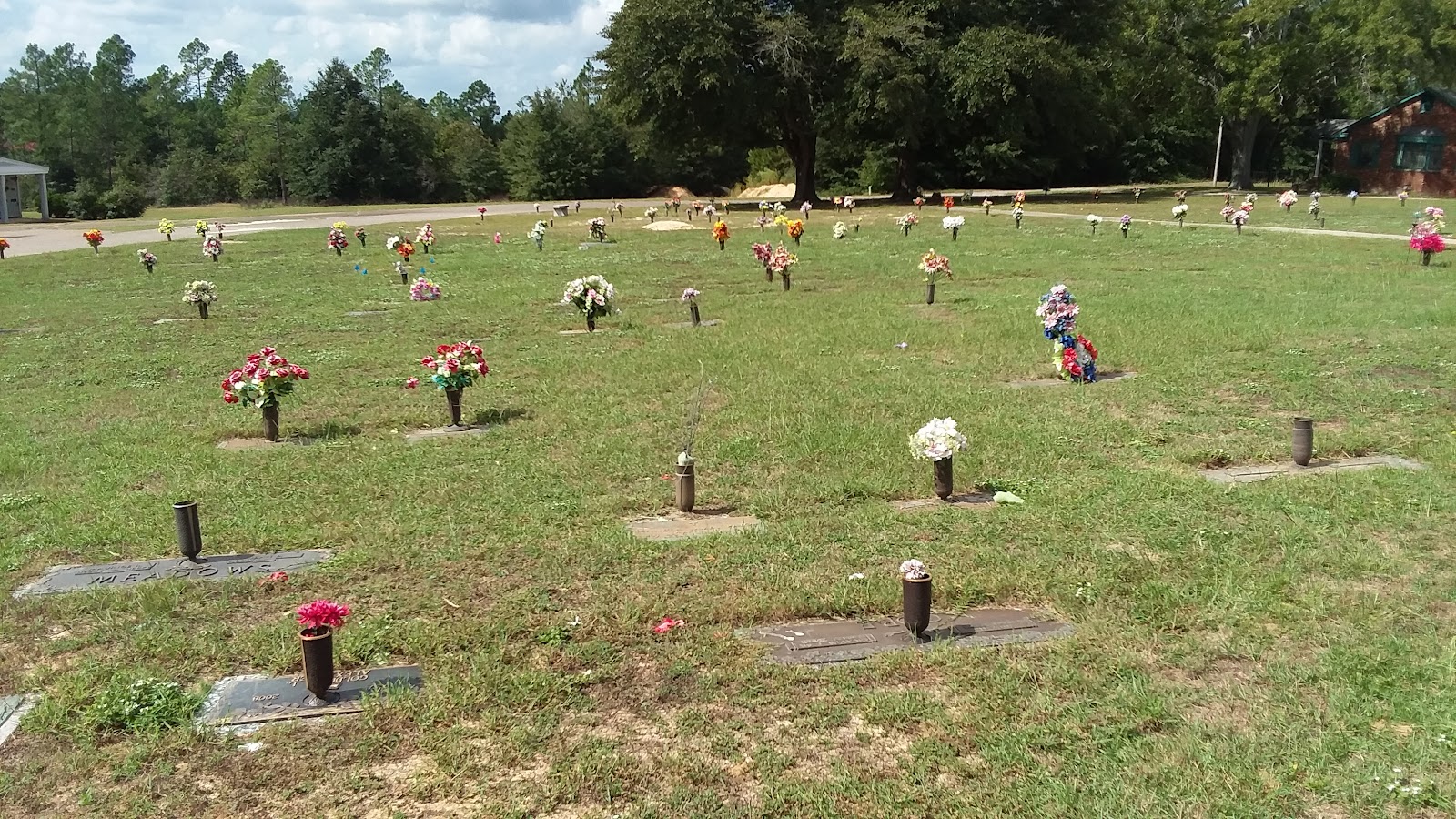 Aiken Memorial Gardens headstone and grounds