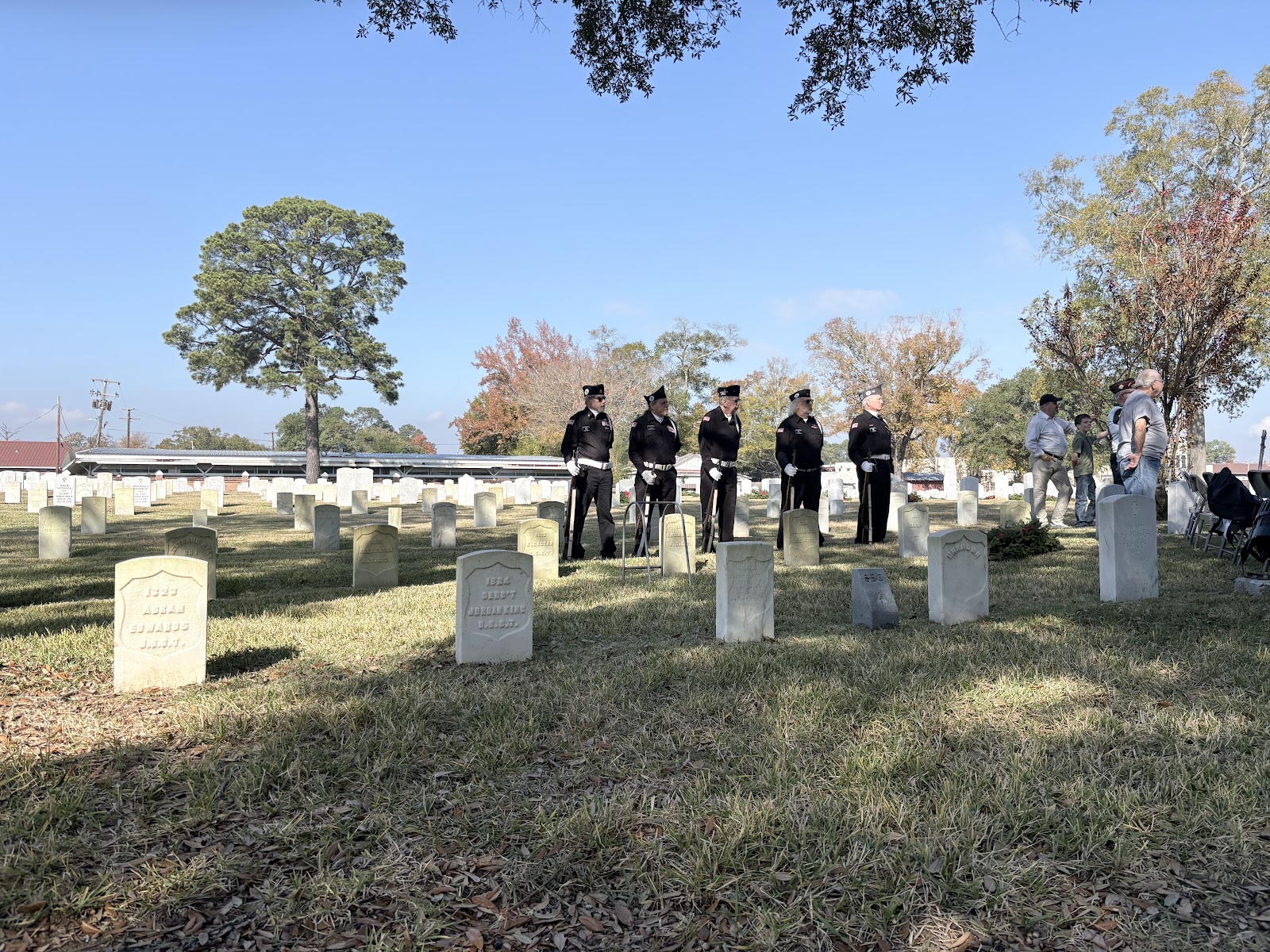 Alexandria National Cemetery cemetery grounds and headstones