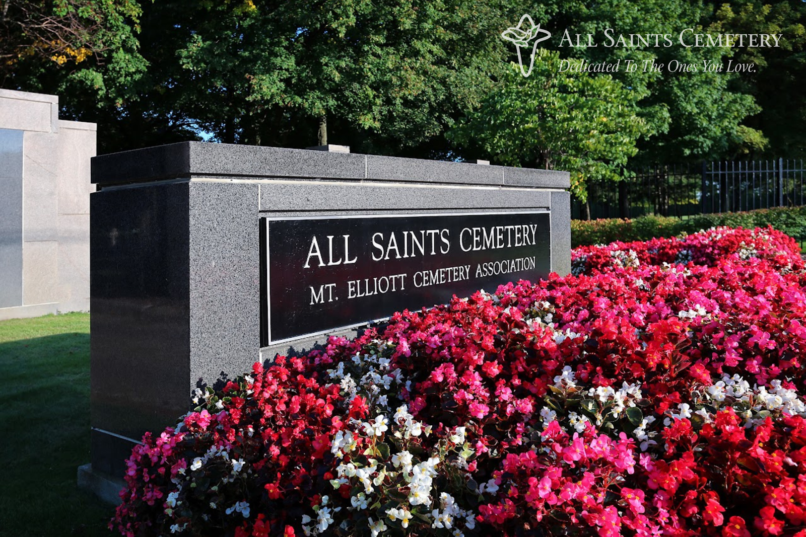All Saints Cemetery cemetery grounds and headstones