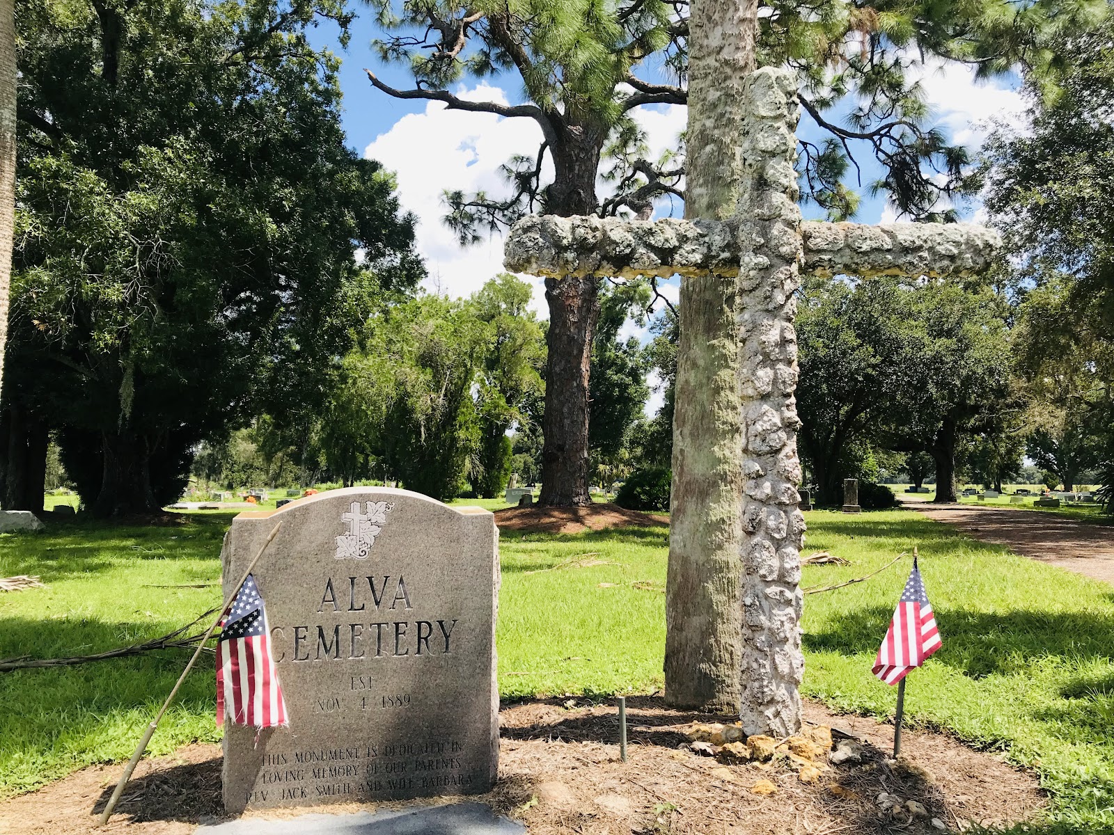 Alva Cemetery cemetery grounds and headstones