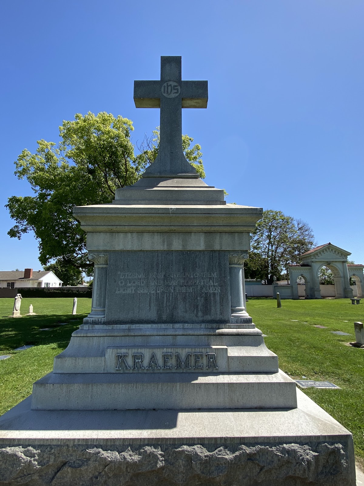 Anaheim Cemetery cemetery grounds and headstones