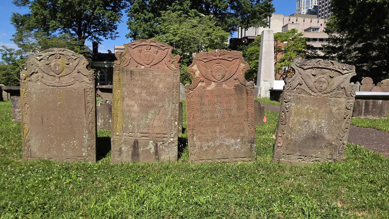 Ancient Burial Ground headstone and grounds