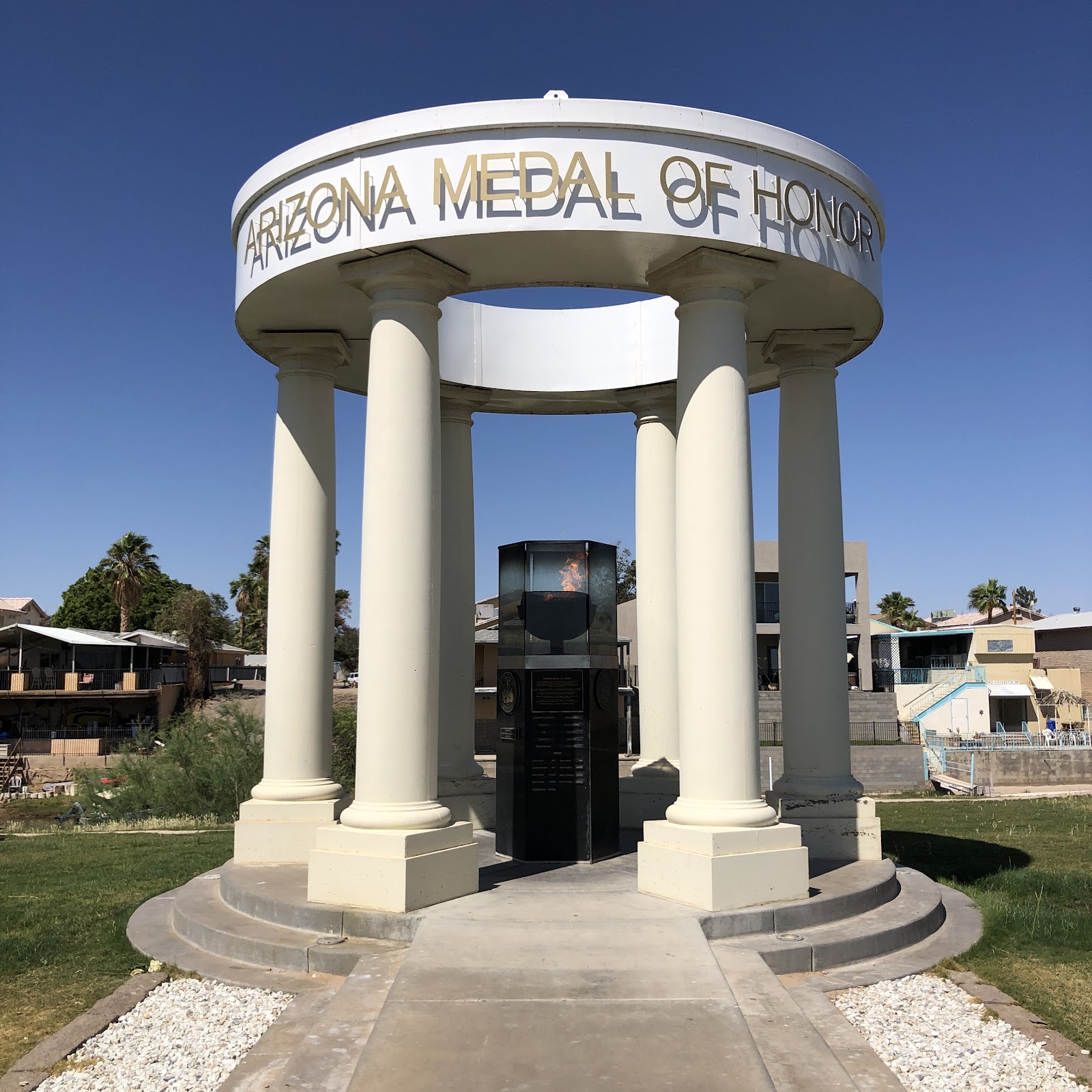 Arizona Veterans Memorial (Eternal Flame) cemetery grounds and headstones
