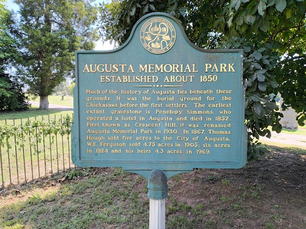 Augusta Memorial Park grounds