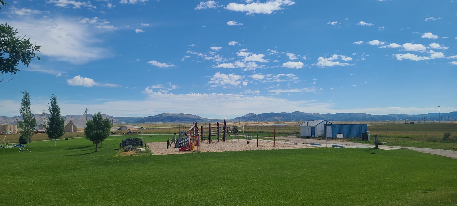 Bancroft memorial park cemetery grounds and headstones