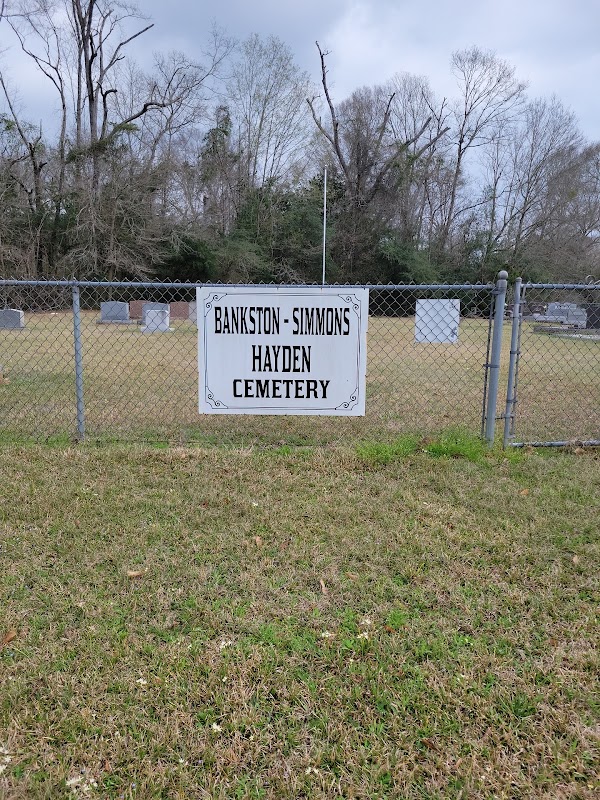 Bankston-Simmons-Hayden Cemetery grounds
