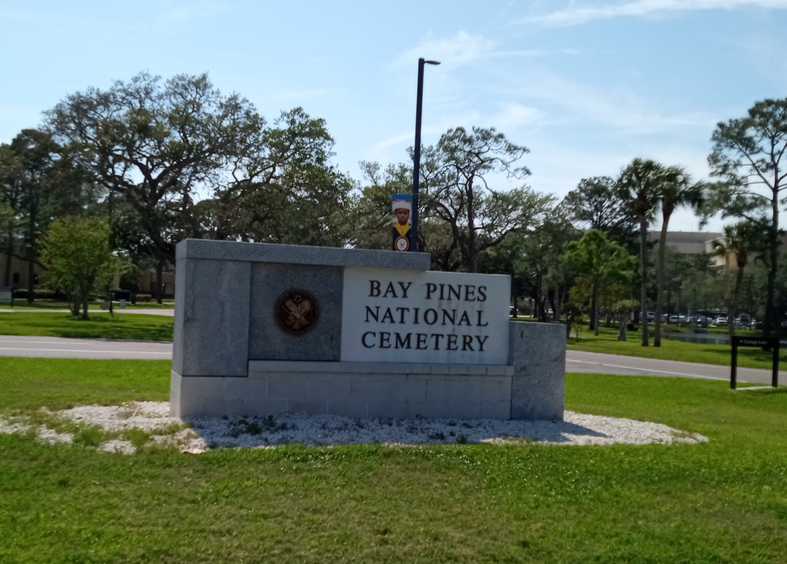 Bay Pines National Cemetery headstone and grounds