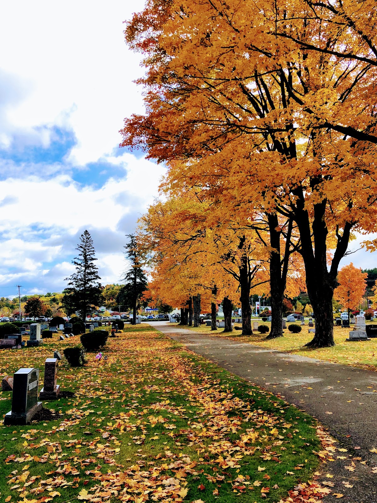Bayside Cemetery Associates cemetery grounds and headstones