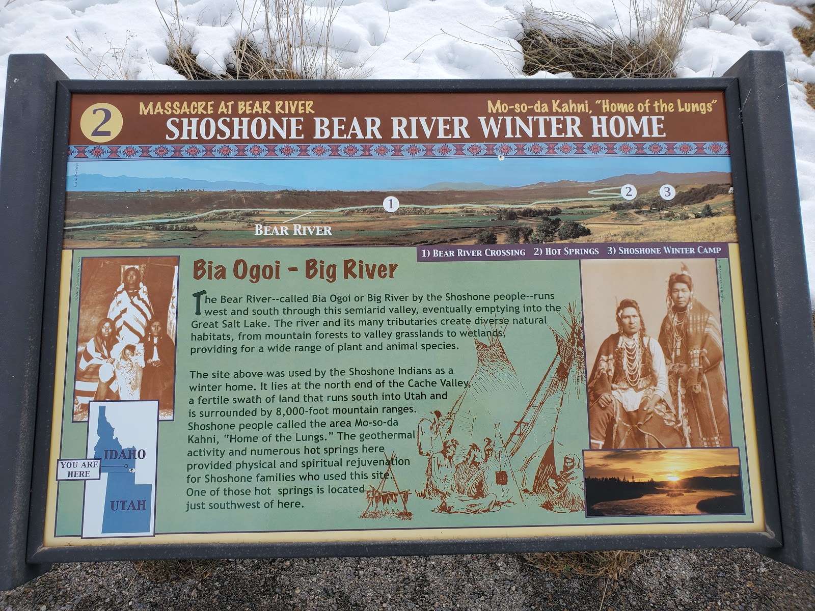 Bear River Memorial Park cemetery grounds and headstones