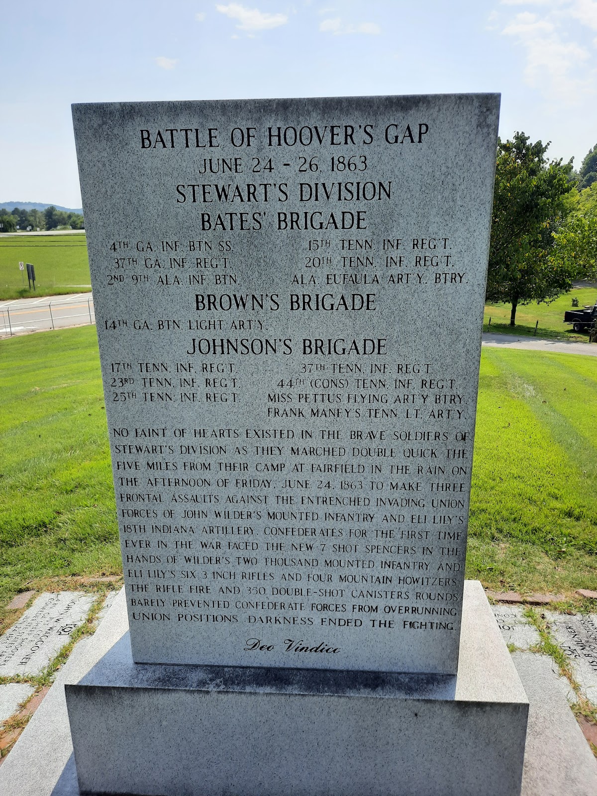 Beech Grove Confederate Cemetery cemetery grounds and headstones
