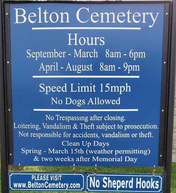 Belton Cemetery grounds