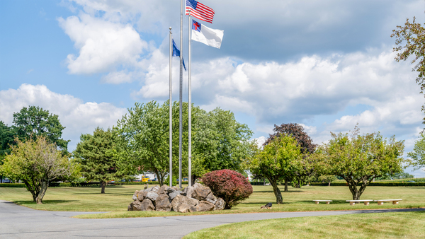 Berks County Memorial Gardens headstone and grounds