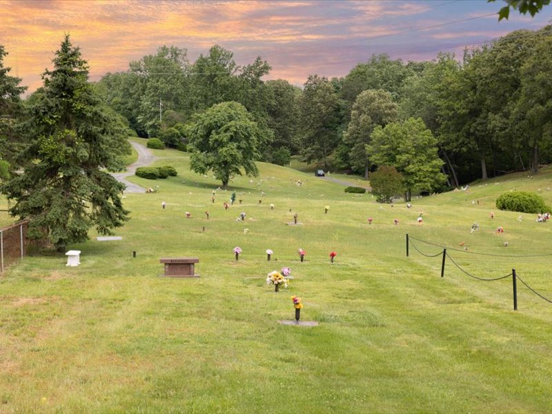 Bestgate Memorial Park cemetery grounds and headstones
