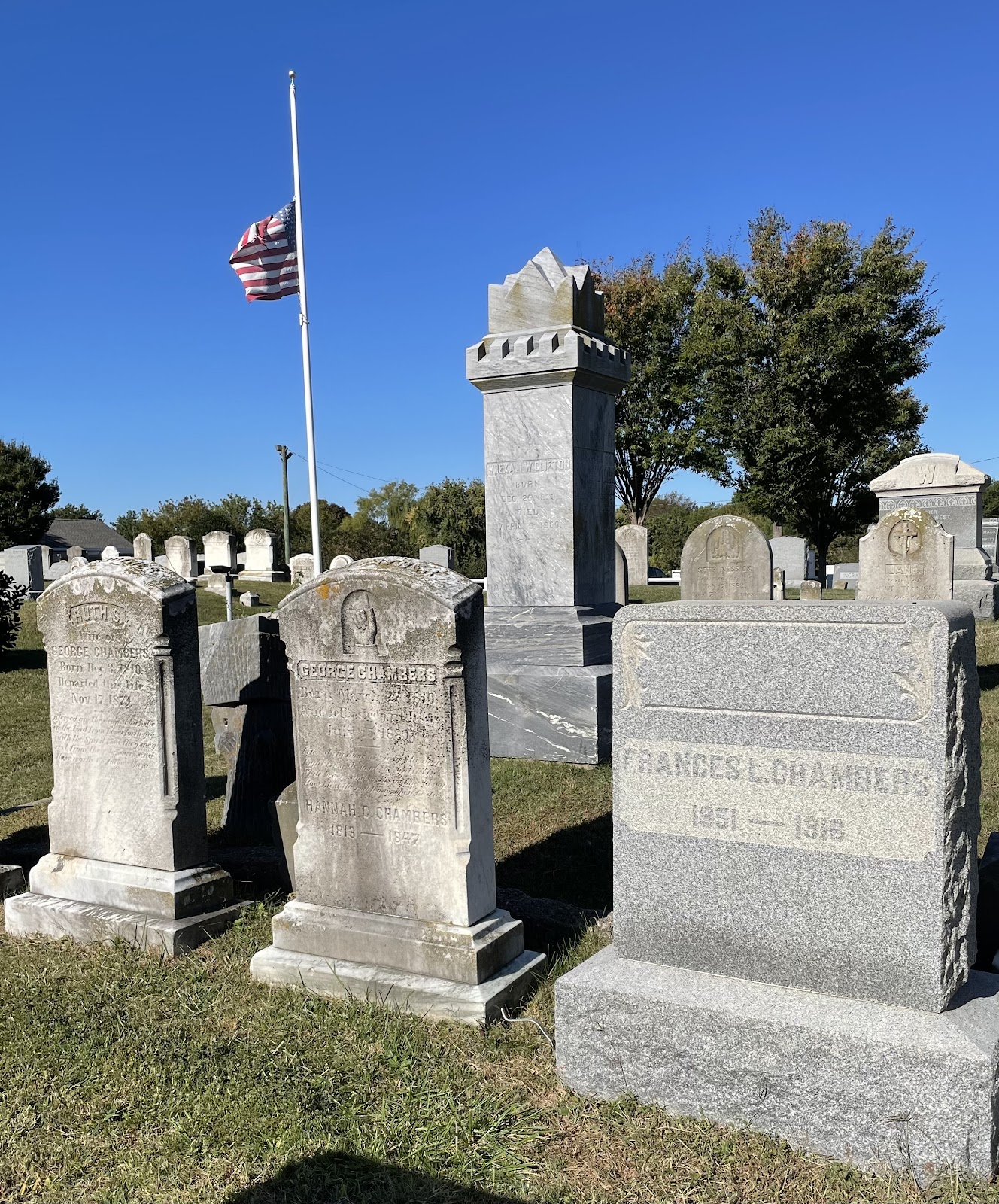Bethel Methodist Cemetery cemetery grounds and headstones