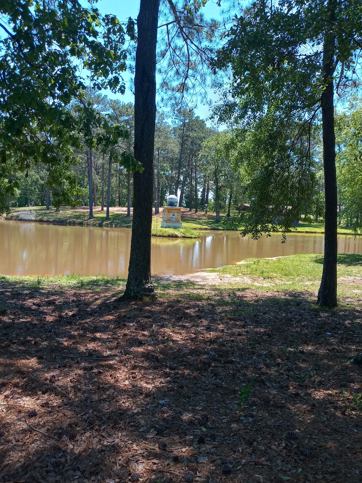 Bettie C. Robertson Memorial Park cemetery grounds and headstones