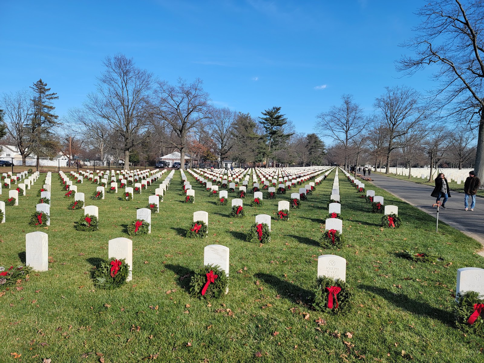 Beverly National Cemetery cemetery grounds and headstones