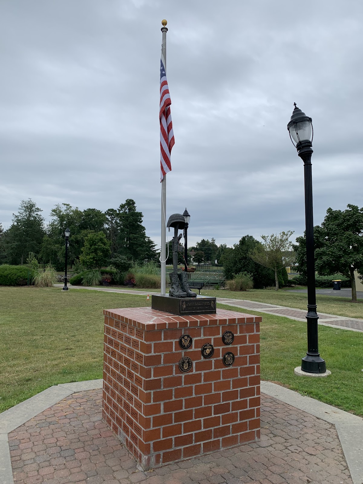 Bicentennial Park cemetery grounds and headstones