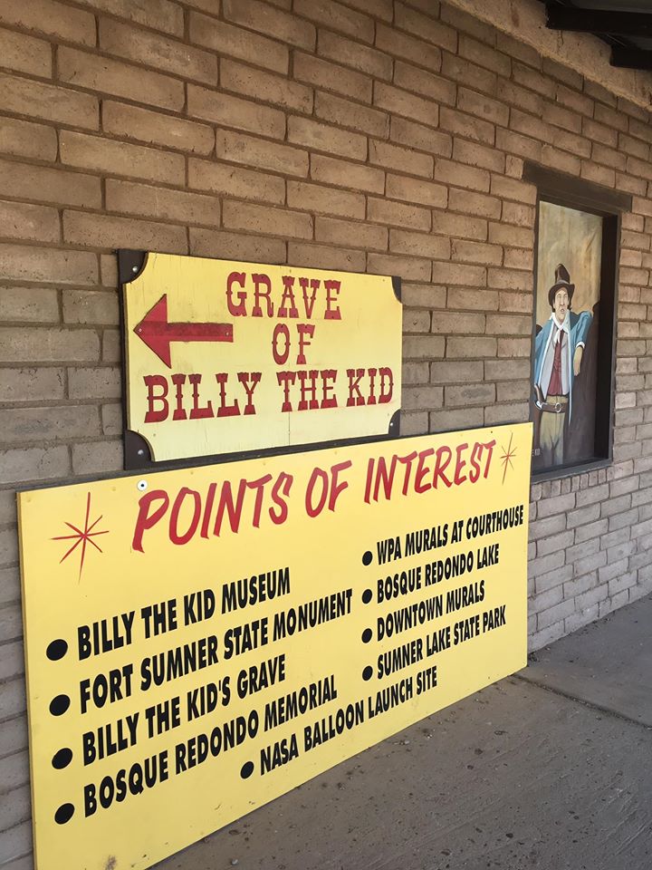 Billy The Kid's Grave and Visitor Center cemetery grounds and headstones