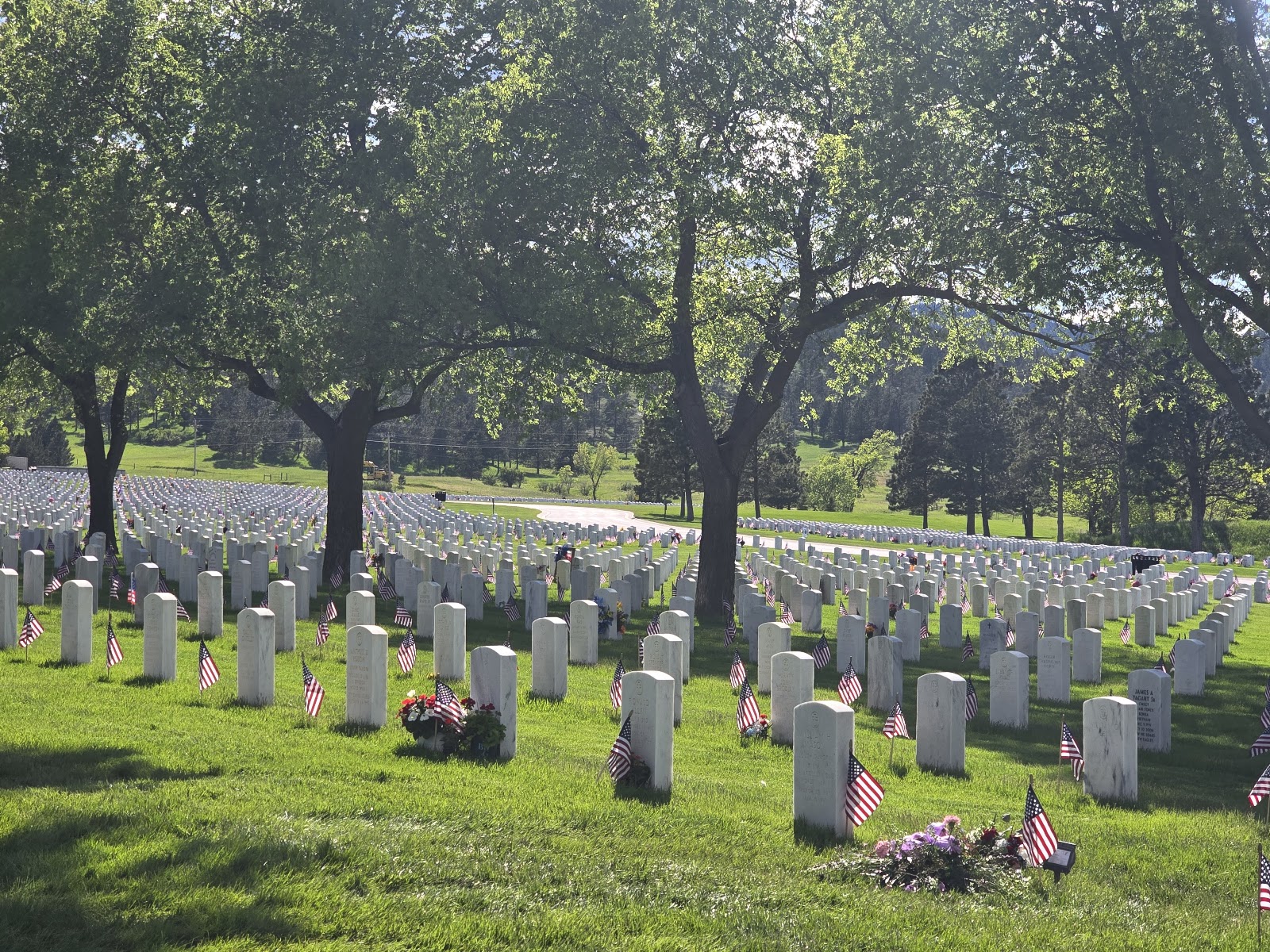 Black Hills National Cemetery cemetery grounds and headstones