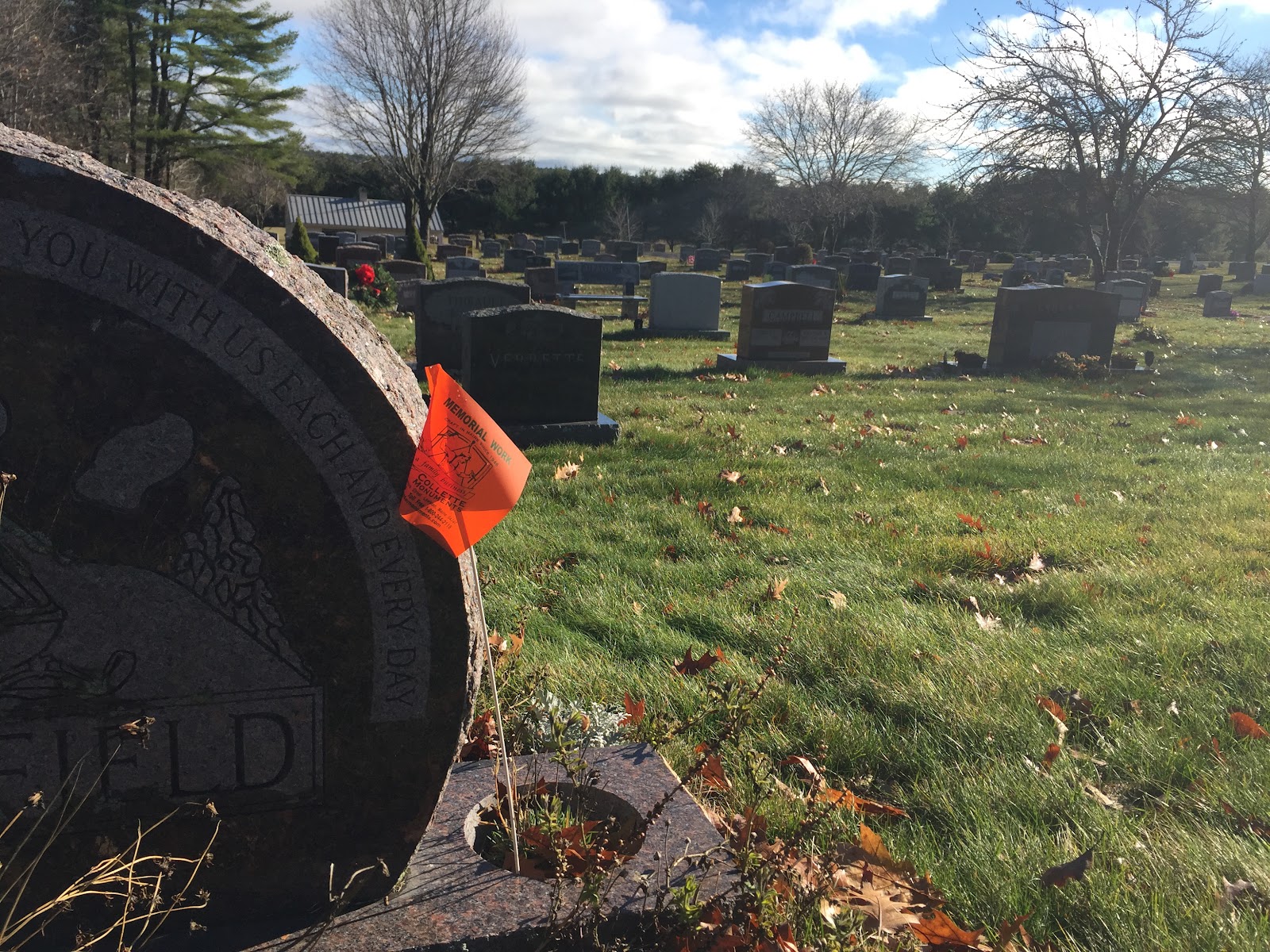 Blanchard Cemetery Corporation cemetery grounds and headstones