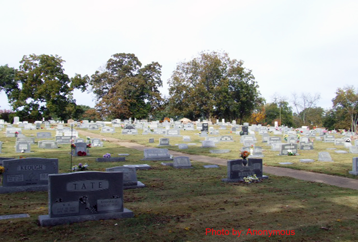 Blocker Cemetery cemetery grounds and headstones