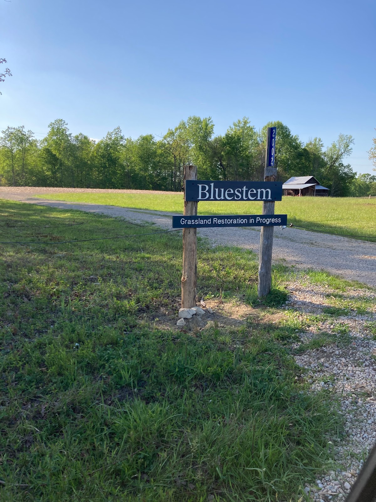Bluestem Conservation Cemetery cemetery grounds and headstones