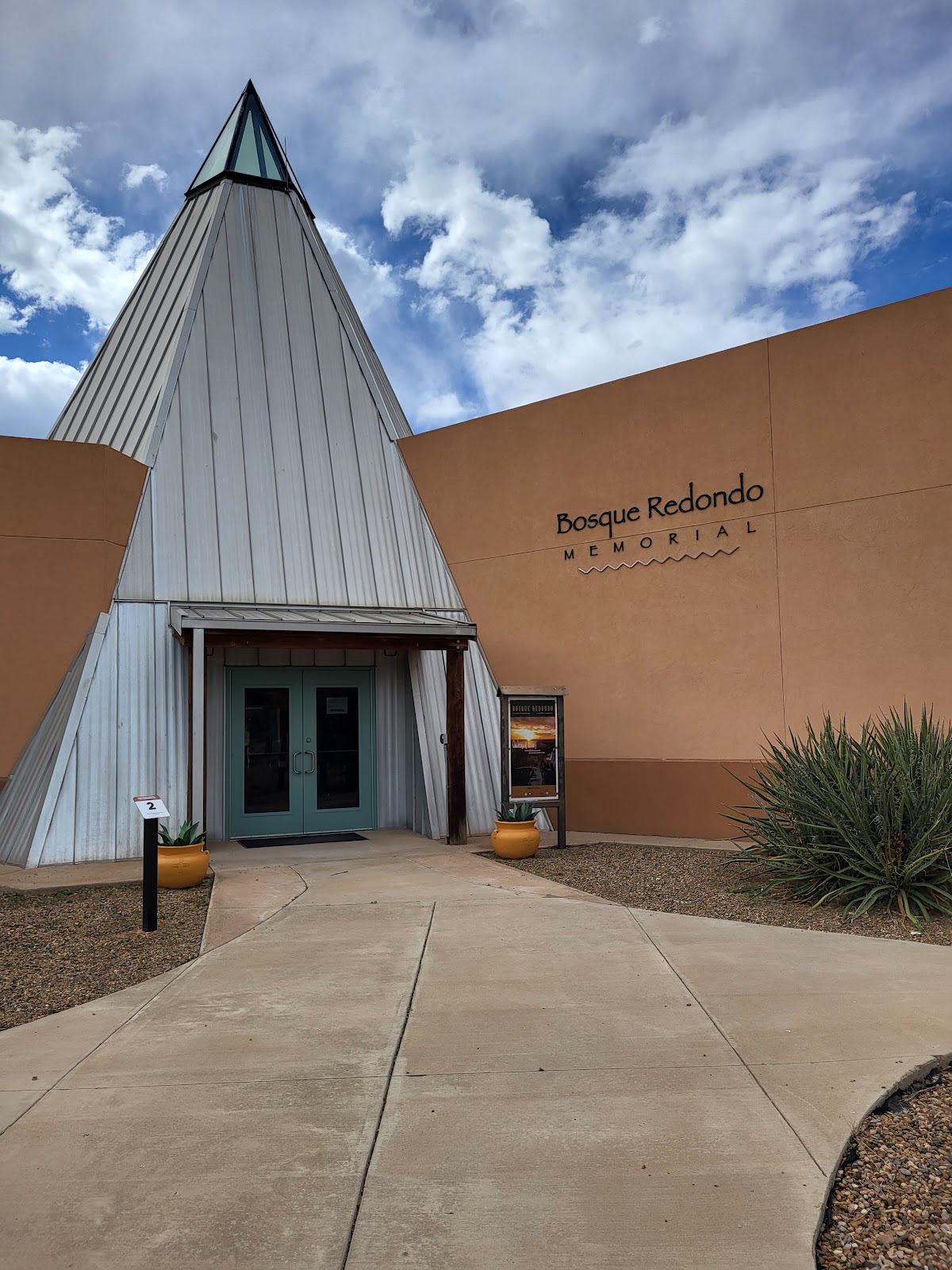 Bosque Redondo Memorial at Fort Sumner Historic Site cemetery grounds and headstones