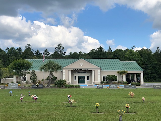 Brunswick Memorial Park Funeral Home and Cemetery cemetery grounds and headstones