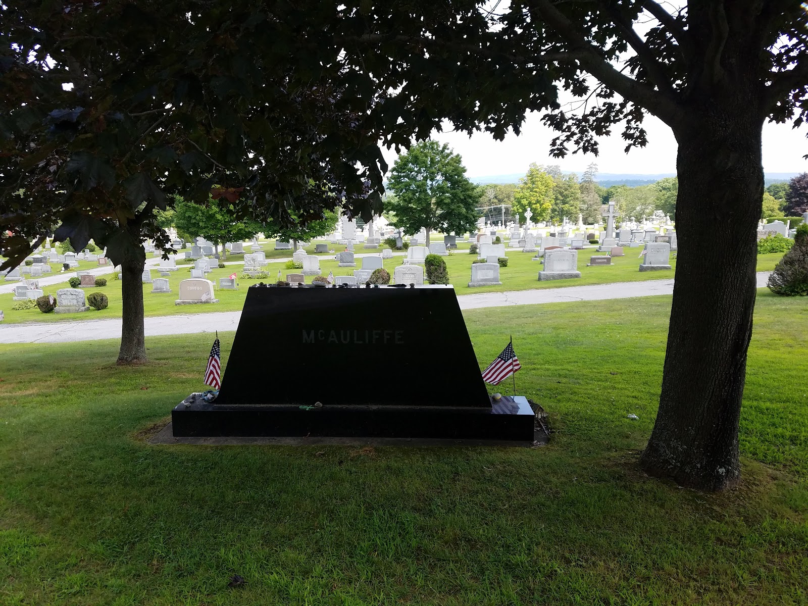 Calvary Cemetery cemetery grounds and headstones