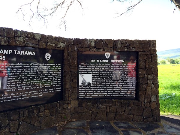 Camp Tarawa Memorial grounds