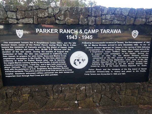Camp Tarawa Memorial grounds