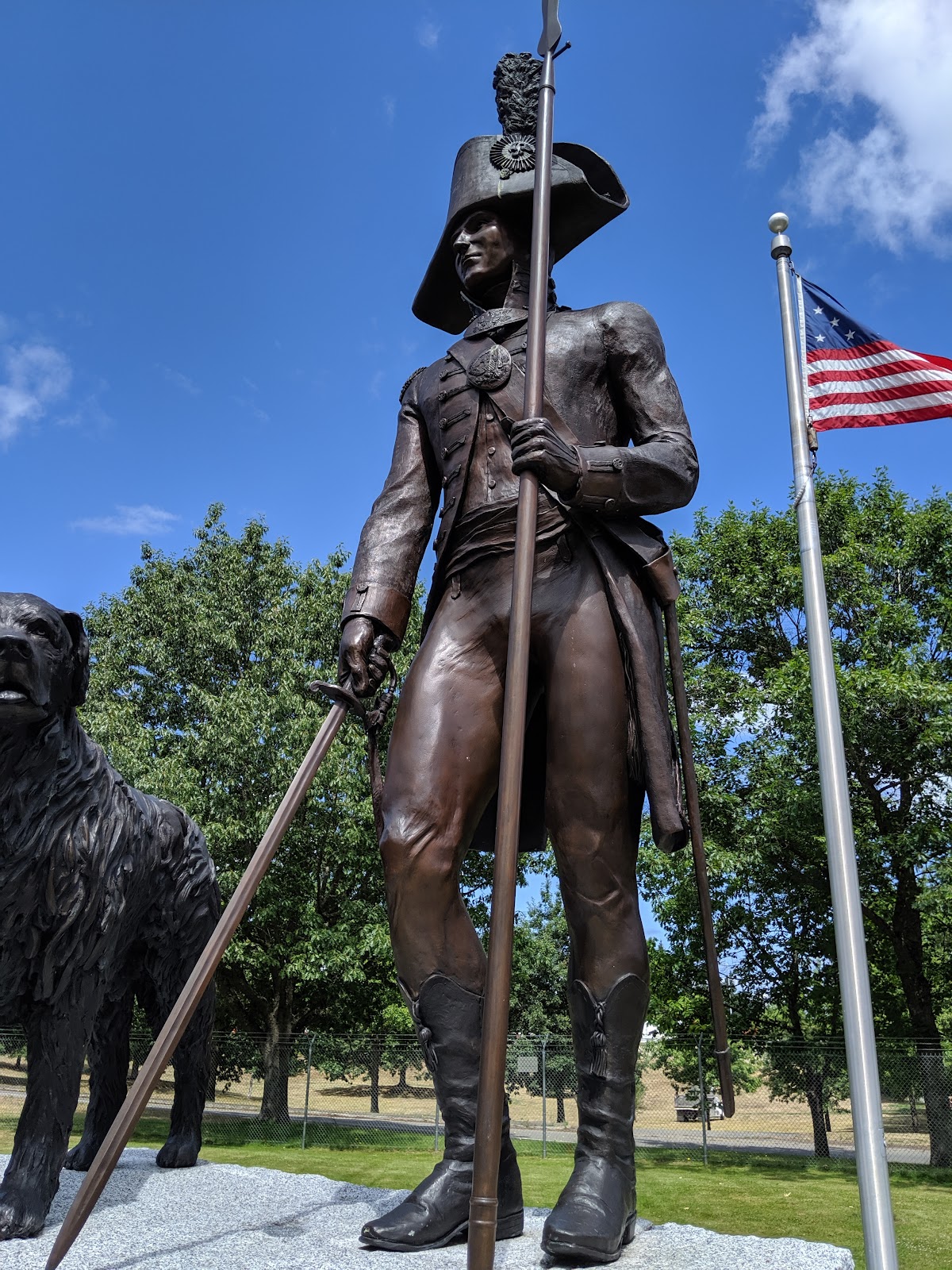 Captain Meriwether Lewis Memorial Park cemetery grounds and headstones