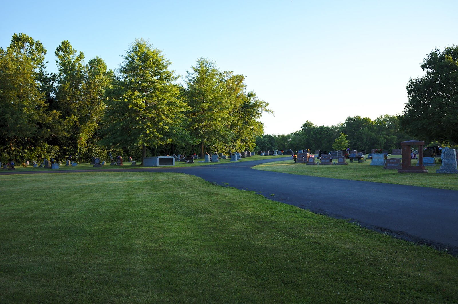 Carmel Cemetery cemetery grounds and headstones