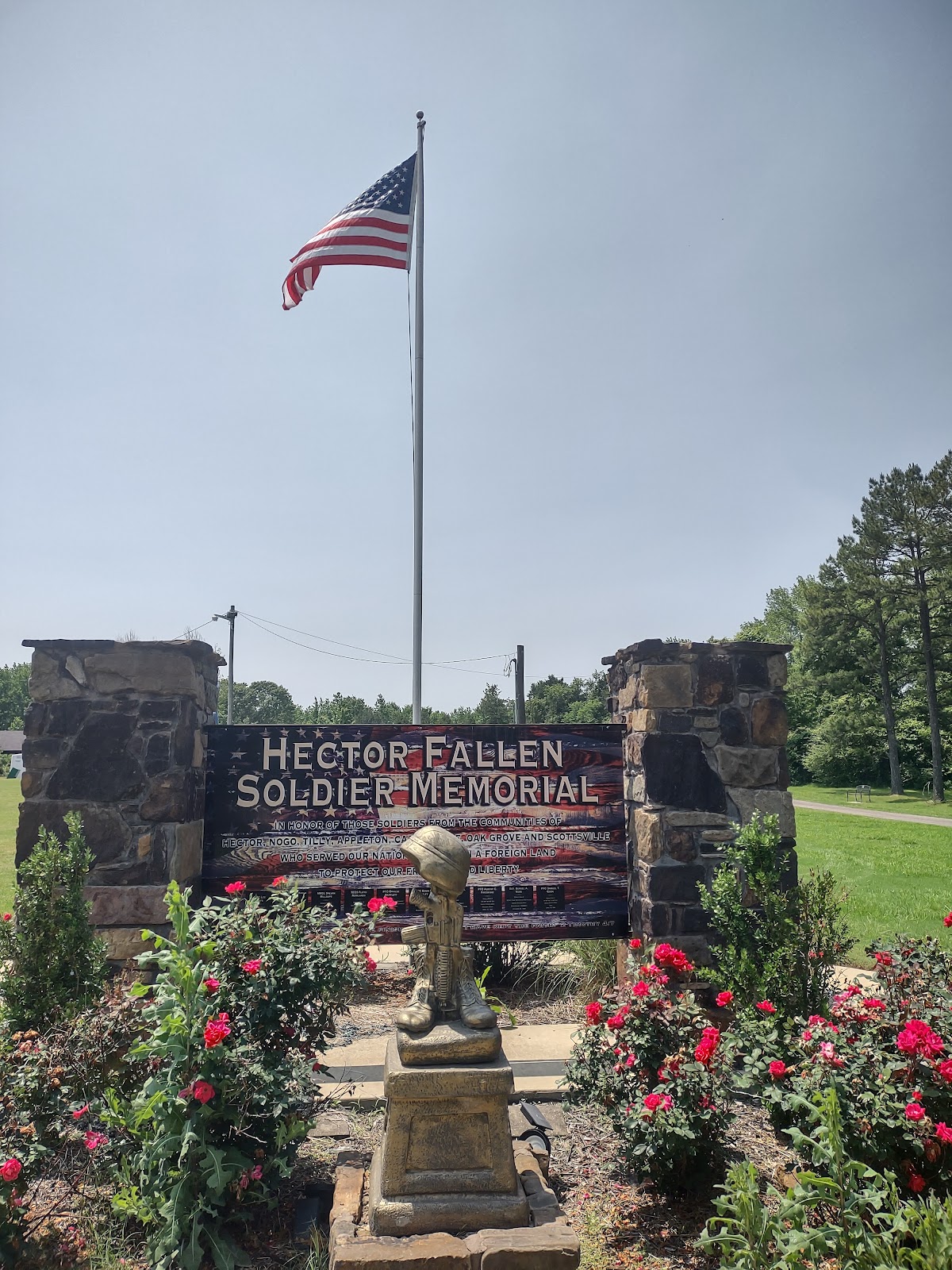 Cecil Riley Memorial Park cemetery grounds and headstones
