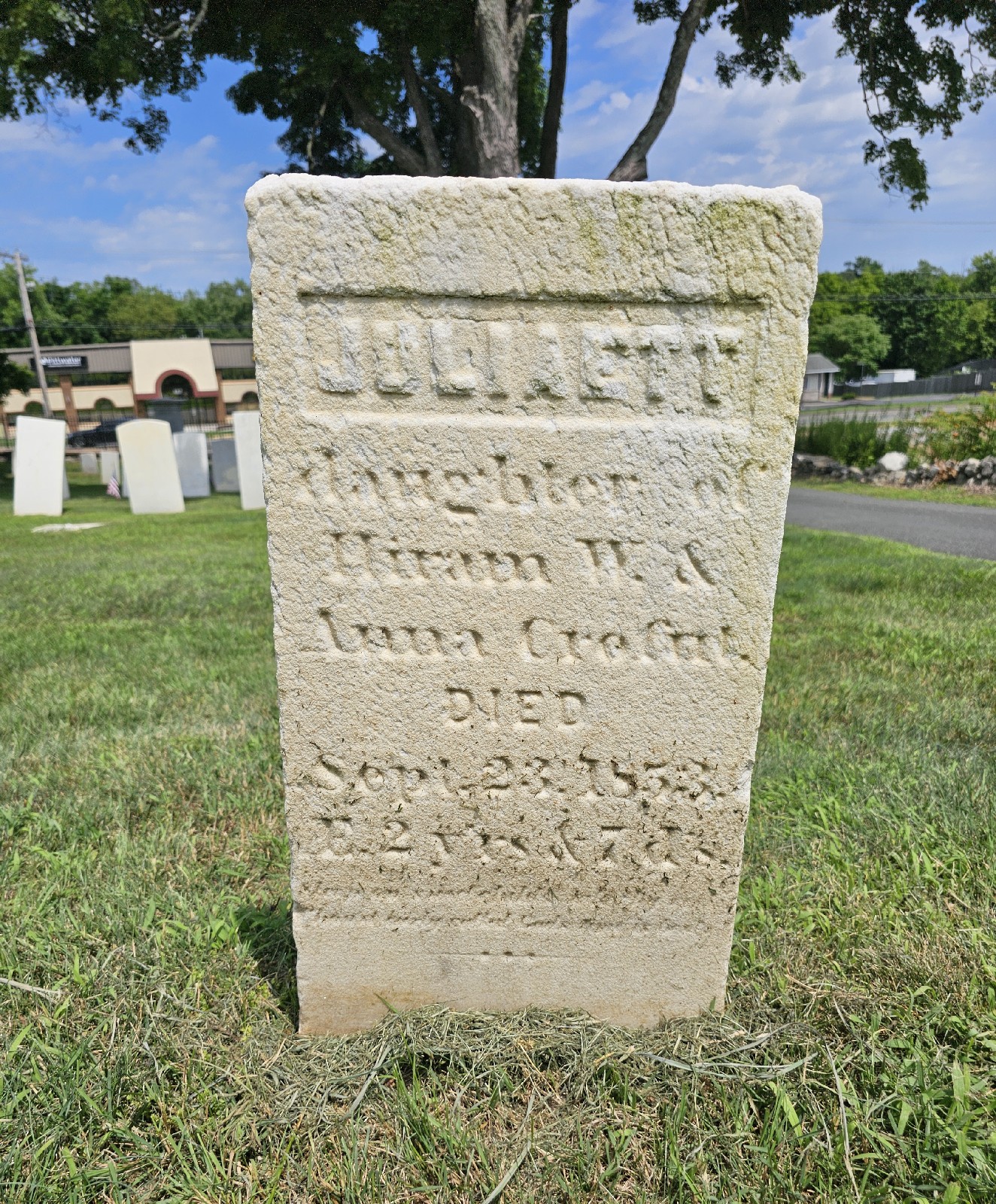 Central Cemetery Association cemetery grounds and headstones