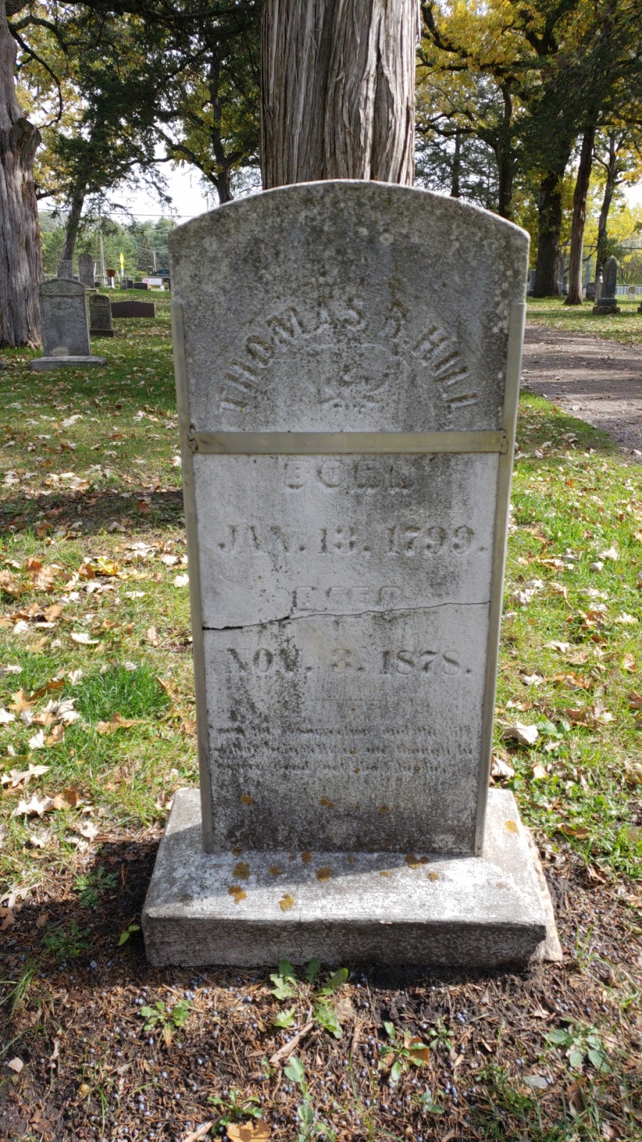 Champlin City Cemetery cemetery grounds and headstones