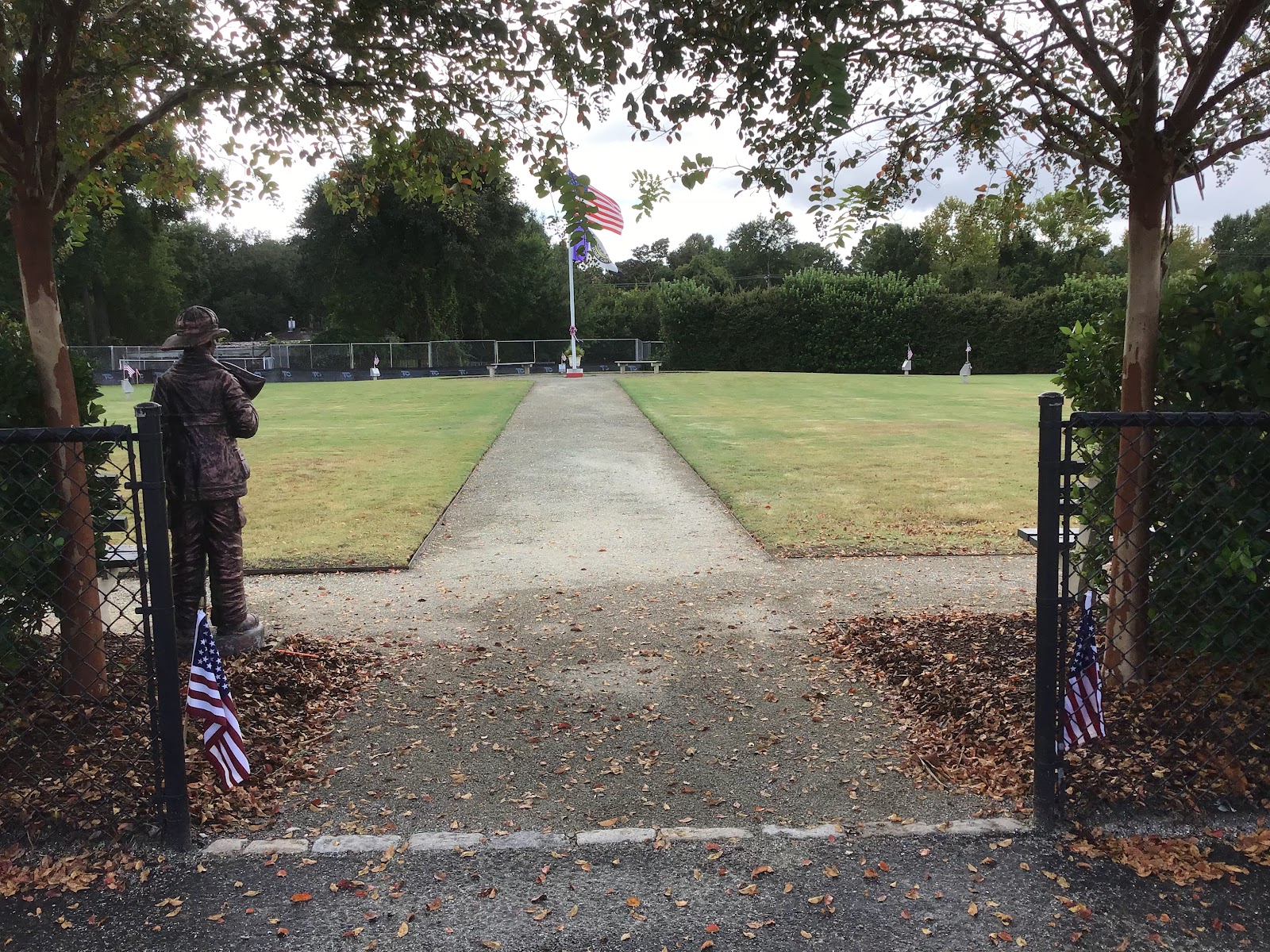 Charleston 9 Memorial Park headstone and grounds