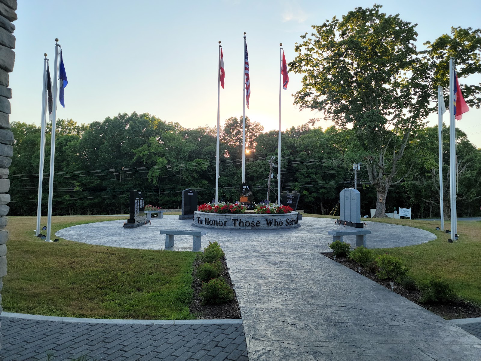Cheatham County Veterans Memorial Park cemetery grounds and headstones